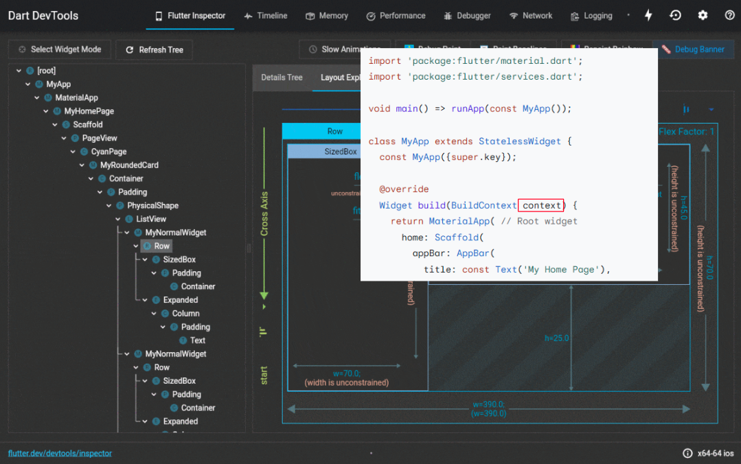 flutter context