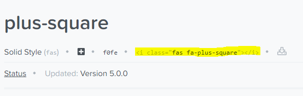 fontawesome icon